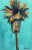 Verdigris Breeze - Turquoise Sky Colorful Palm Tree Original Artwork by Kathleen Keifer For Sale - Image 9 of 9