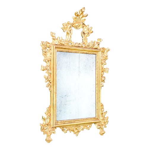 Louis XV Mirror in Gilded Wood, 1700s For Sale