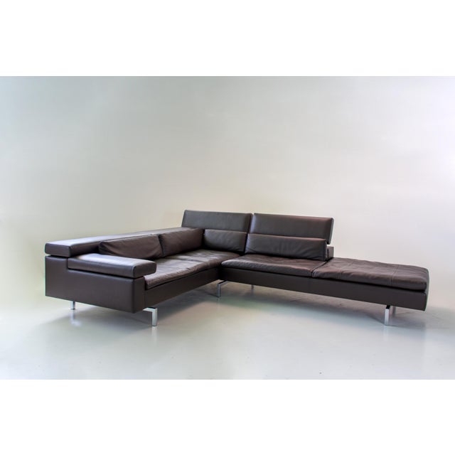 Early 21st Century Shiva Corner Lounge Sofa in Leather Jean-Pierre Audebert for Jori, 2010s, Set of 2 For Sale - Image 5 of 14