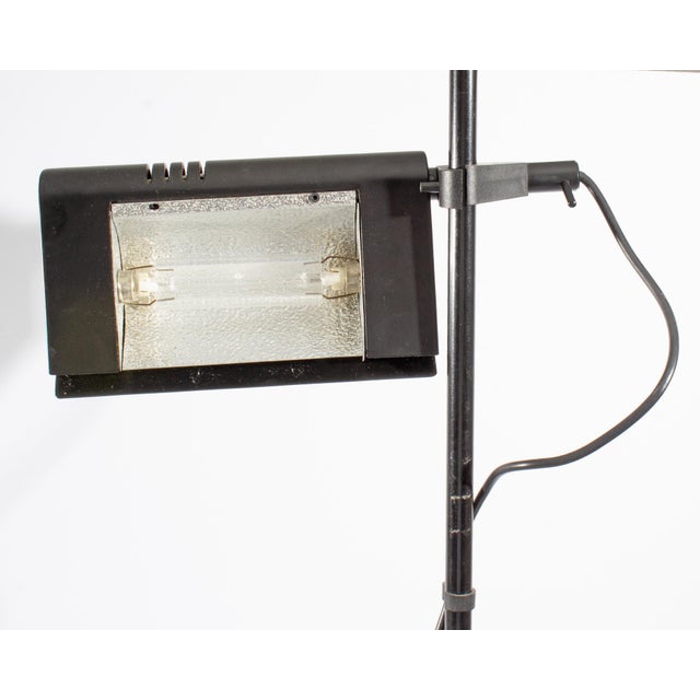 1980s Gammalux Italian 1980s Black Adjustable Floor Lamp For Sale - Image 5 of 8