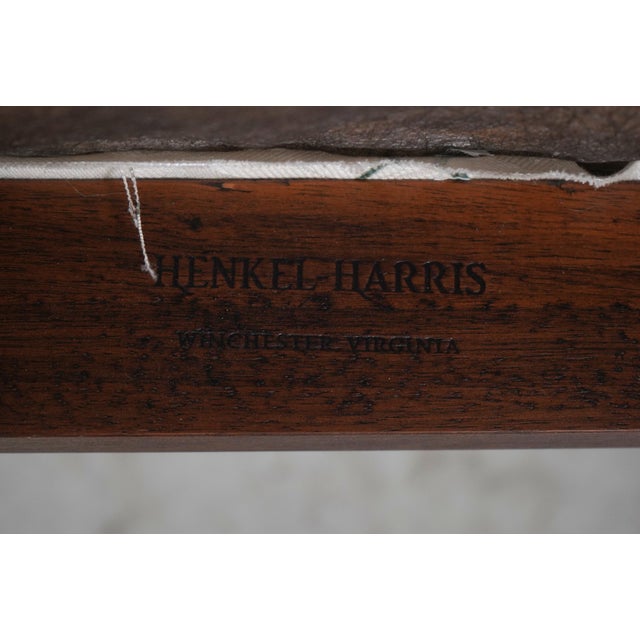 Henkel Harris Walnut Upholstered Tread Bed Steps For Sale - Image 15 of 15