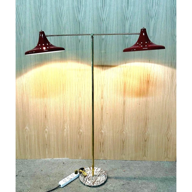 Metal Mid-Century Floor Lamp, 1960s For Sale - Image 7 of 10