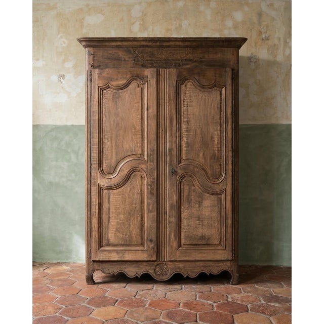 19th Century Antique French Louis XV Armoire For Sale - Image 11 of 11