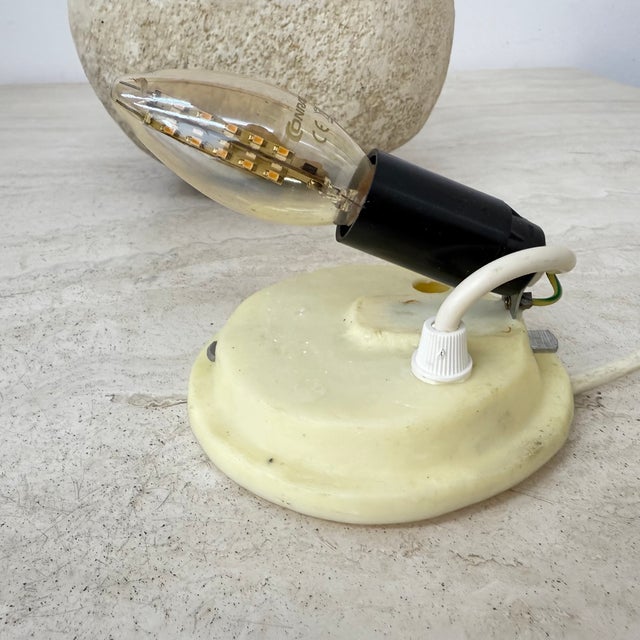 Mid-Century Modern Moon Rock Table Lamp, 1970s For Sale - Image 6 of 18