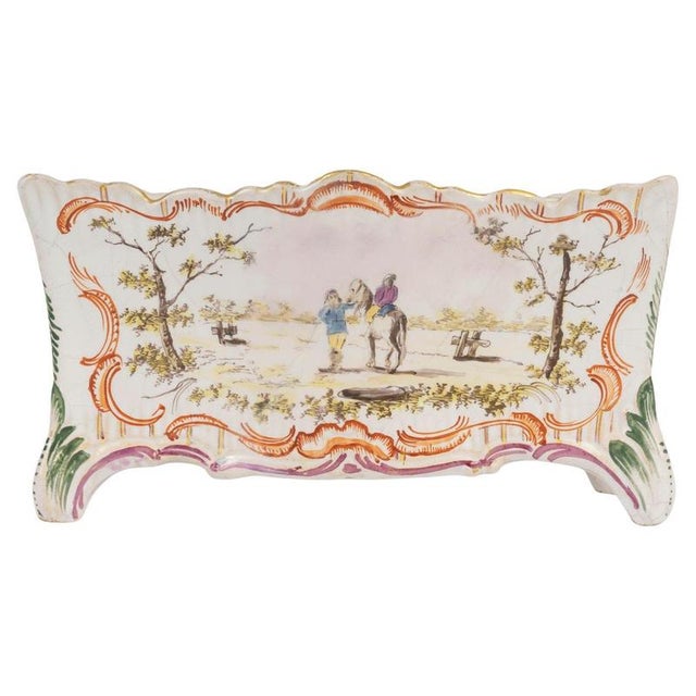 Bouquetière Vase in Porcelain, 18th Century For Sale - Image 9 of 9