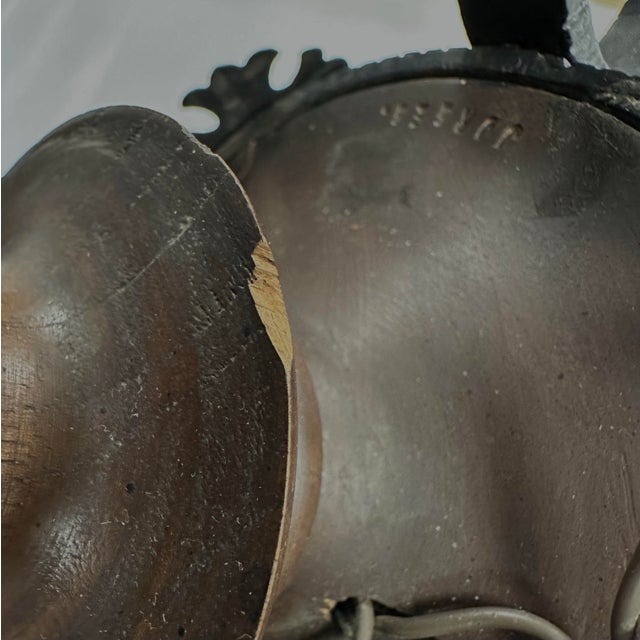 1960s Vintage Chandelier, Spanish Revival, Custom Made, Wrought Iron / Wood For Sale - Image 5 of 8