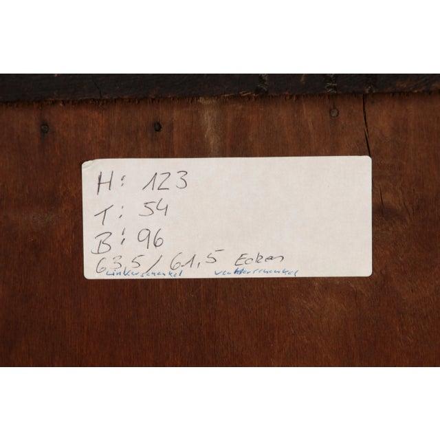 Antique Baroque Corner Cupboard in Walnut Veneer, 1800 For Sale - Image 14 of 18