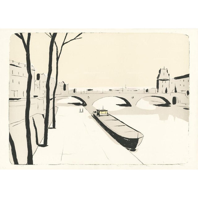 François avril l'aube, 2017 4-colour lithograph on bfk rives paper weight : 270g edition of 35 copies, hand signed and...