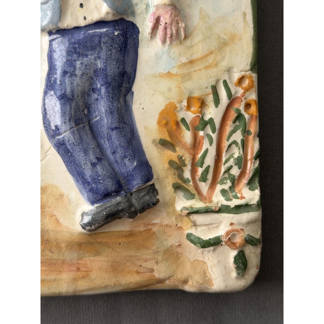 Vintage Hanging Plaque with Flamenco Motif, 1960s For Sale - Image 3 of 7