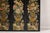 Black Lacquer Chinese Four-Panel Screen with Polychrome Floral Décor For Sale - Image 9 of 12