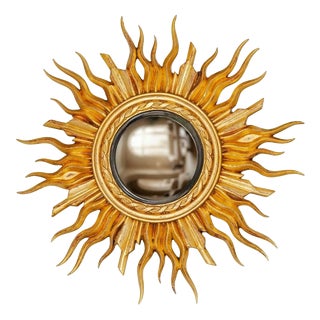 French Gilt Sunburst Mirror For Sale