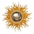 French Gilt Sunburst Mirror For Sale