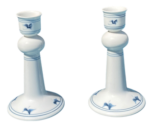 Scandinavian Porcelain Candlesticks from Royal Copenhagen, Denmark, 1970s, Set of 2