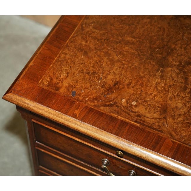 Vintage Burr Walnut Nightstands, Set of 2 For Sale - Image 6 of 18