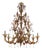 Handcrafted Modern Brown Ca Rezzonico Chandelier with Curled Murano Glass by Simoeng for Simoeng For Sale