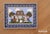 Impossibly charming peasant folk art from Donna Moses from the 1980s. This painting on wood depicts a family portrait with...