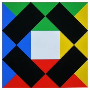 Max Bill, Composition with White Center, 1972, Original Screenprint