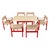 Mid Century Modern Danish Six Safari Chairs Dining Table Set by Erik Wørts 1960s For Sale - Image 4 of 18