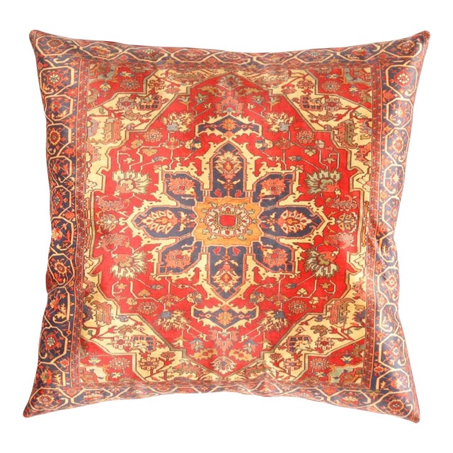 Pasargad DC Heriz Design Pillow For Sale