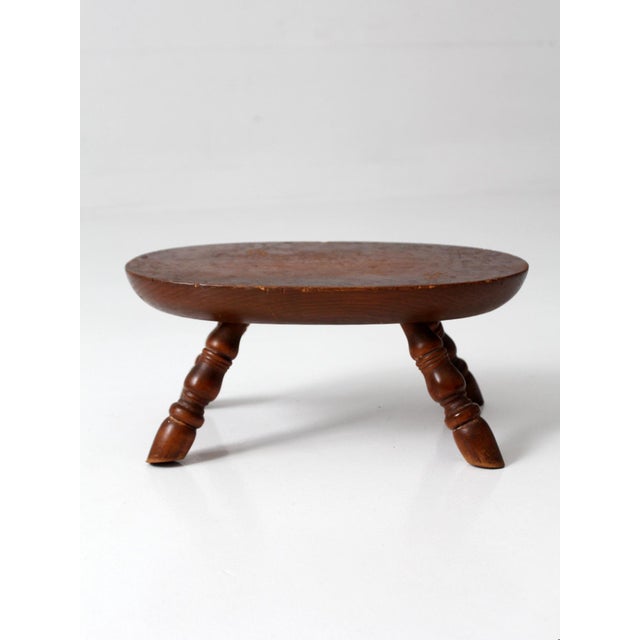 Vintage Early American Style Footstool For Sale - Image 12 of 13