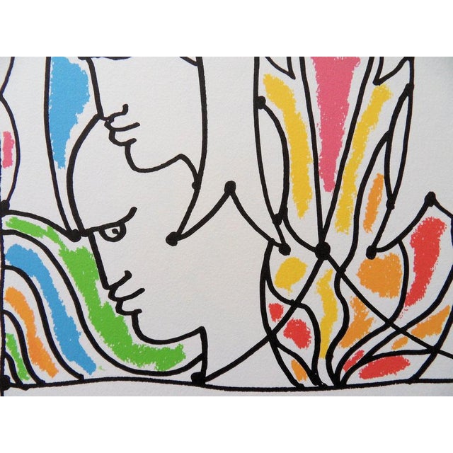 Jean Cocteau, Europe, Anger Between States, Signed Lithograph For Sale - Image 5 of 6