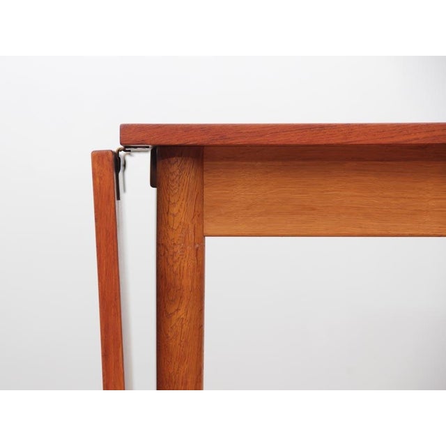 Mid-Century Scandinavian Dining Table with Drop Leaves, 1960s For Sale - Image 11 of 14
