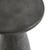 Contemporary Charcoal Hourglass Outdoor Side Table Tall For Sale - Image 3 of 9