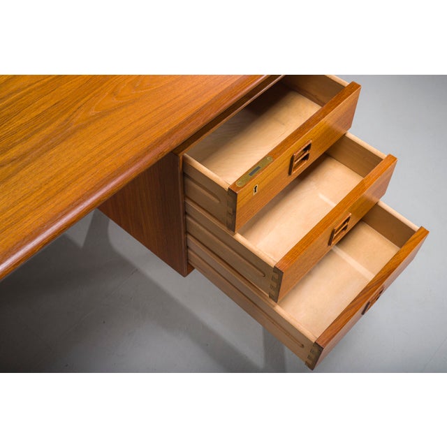 Danish Executive Desk in Teak by Erik Brouer for Brouer Møbelfabrik, 1960s For Sale - Image 17 of 18