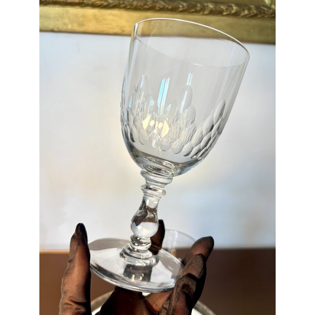 Vintage Water Glasses from Baccarat, 1920s, Set of 2 For Sale - Image 9 of 10