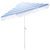 Baby Blue Lucerna 9 Ft Crank Umbrella, Baby Blue Stripe/White Pole For Sale - Image 8 of 9
