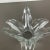 Large French Floral Crystal Glass Shell Bowl from Art Vannes, France, 1970s For Sale - Image 8 of 18
