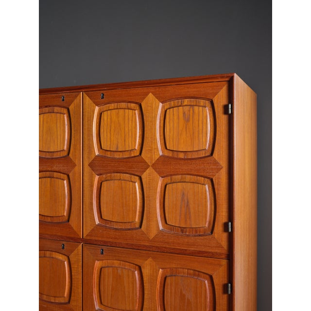 Mid-Century Modern Mid 20th Century Norwegian Teak ‘Flor’ Highboard, Attributed to Rastad & Relling For Sale - Image 3 of 4