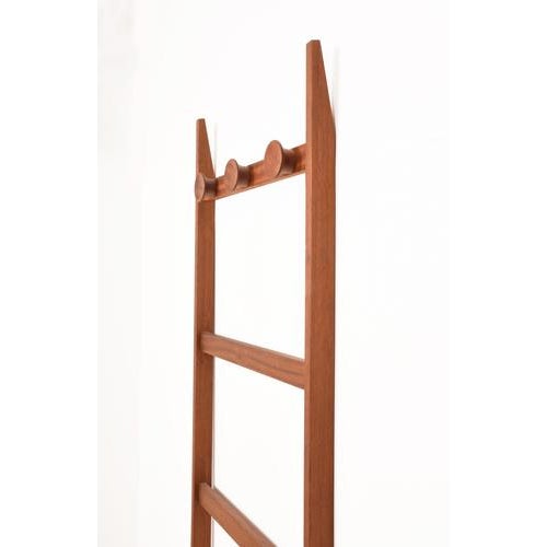 1970s Mid-Century Modern Danish Teak Wall-Mounted Coat Racks, 1960s For Sale - Image 5 of 15