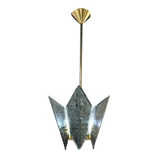 Copy - Murano Pendant in Fontana Green For Sale