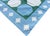 Not Yet Made - Made To Order Handmade Cotton Area Rug, Vegetable Dyed Sky Blue, Cream and Green Swedish Tile Dhurrie-5'x8' For Sale - Image 5 of 13