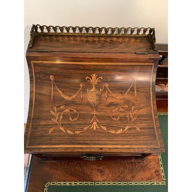 Auburn Mid 19th Century Antique Carlton House Desk From H Mawer & Stevenson For Sale - Image 8 of 13