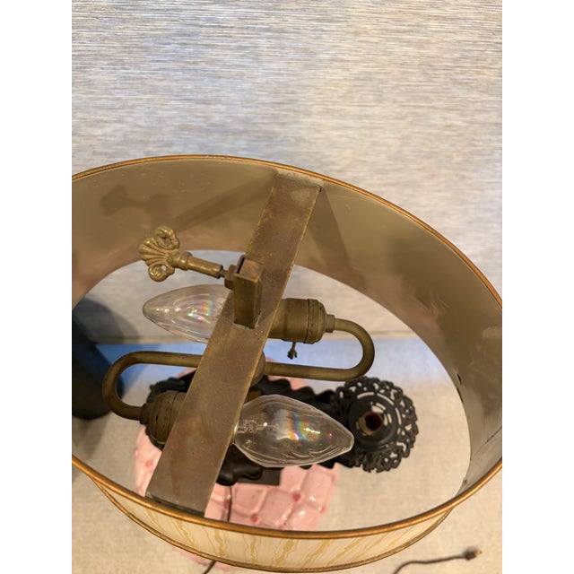 Maison Charles Mid 20th Century French Decorative Bronze/Bronze Finished Lamp For Sale - Image 4 of 6