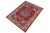 Southwestern Kazak Rustic Red/Beige Wool Rug - 4'0''x5'5'' For Sale - Image 10 of 10