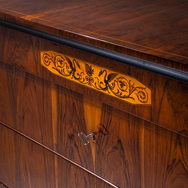 Biedermeier Marquetry Chest of Drawers, Italy, 19th Century For Sale - Image 13 of 14