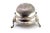 Silver Butter Dish with Glass Core, Fluted Lid, Shell Application and Feet, in Very Good conditions. Designed 1890 to 1919...