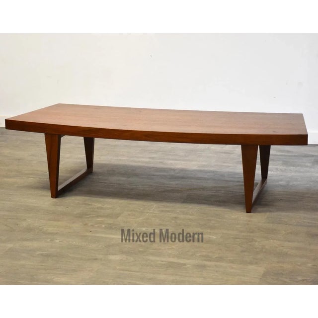 Coffee Danish Modern Teak Coffee Table For Sale - Image 8 of 8