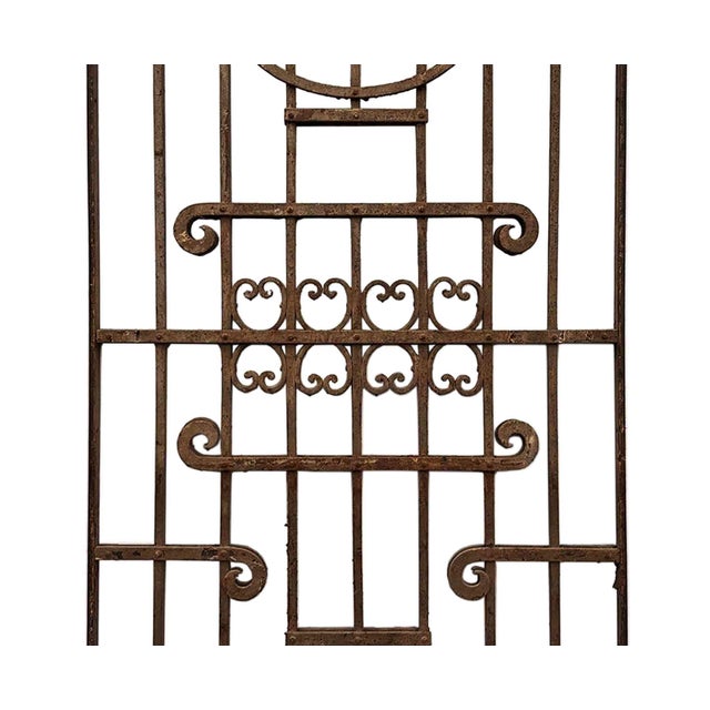 Traditional Wrought Iron Panel Antique Italian For Sale - Image 3 of 5