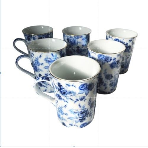 Presenting a charming Vintage Set of 6 "Antique Reflections" mugs by the esteemed J. Godinger & Co., a delightful find for...