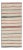 Turkish Kilim Rug With Horizontal Stripes in Red and Blue, Cream Background For Sale
