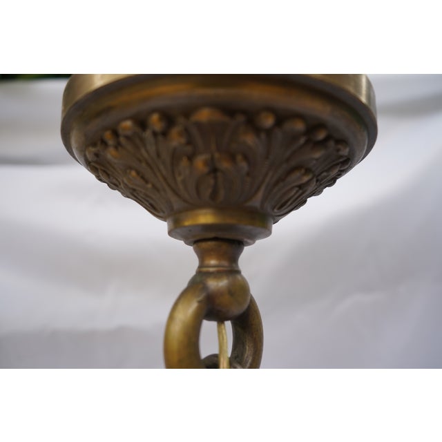 Monumental French Baroque Revival Eight-Light Cast Bronze Chandelier, Probably French, Circa 1915–1925 For Sale - Image 14 of 14