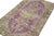 Rug & Kilim Distressed Vintage Runner in Purple With Beige Floral Medallion, by Rug & Kilim For Sale - Image 4 of 7