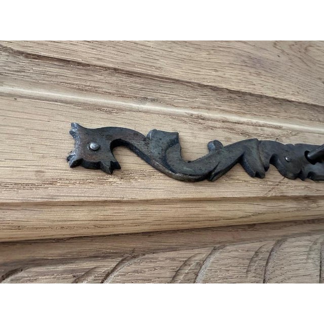 Large Mid-20th Century Sideboard in Solid Oak For Sale - Image 11 of 18