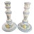 Pair of Late 20th Century Country French Hand Painted Candlesticks For Sale