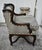 Brown Vintage Carved Oak Country French Style Boudoir Chair For Sale - Image 8 of 12