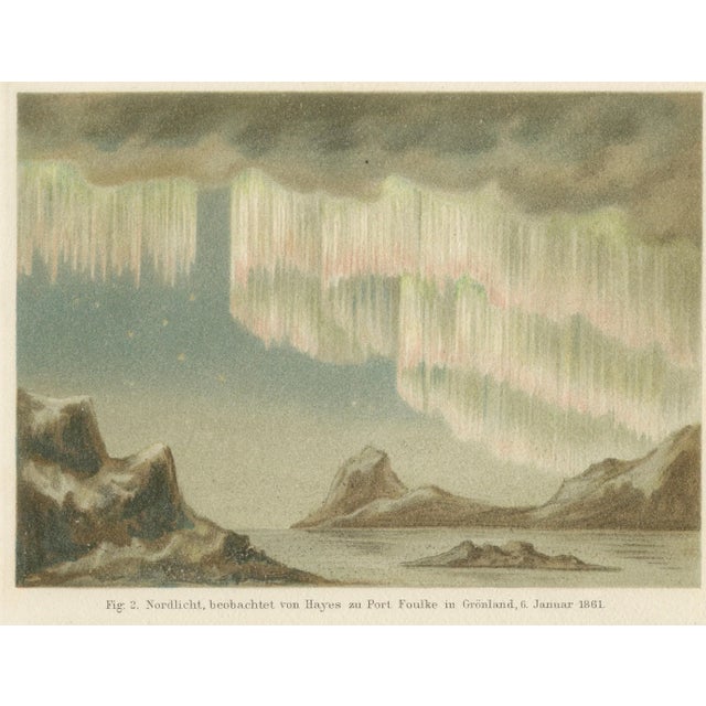 Aurora Borealis in Four Scientific Views by Meyers, 1900 For Sale - Image 6 of 9